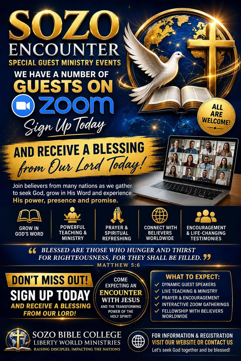 Sozo Encounter Gatherings poster